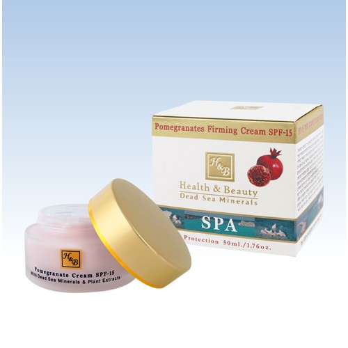 H&B Dead Sea Pomegranates Face and Neck Cream SPF-15
